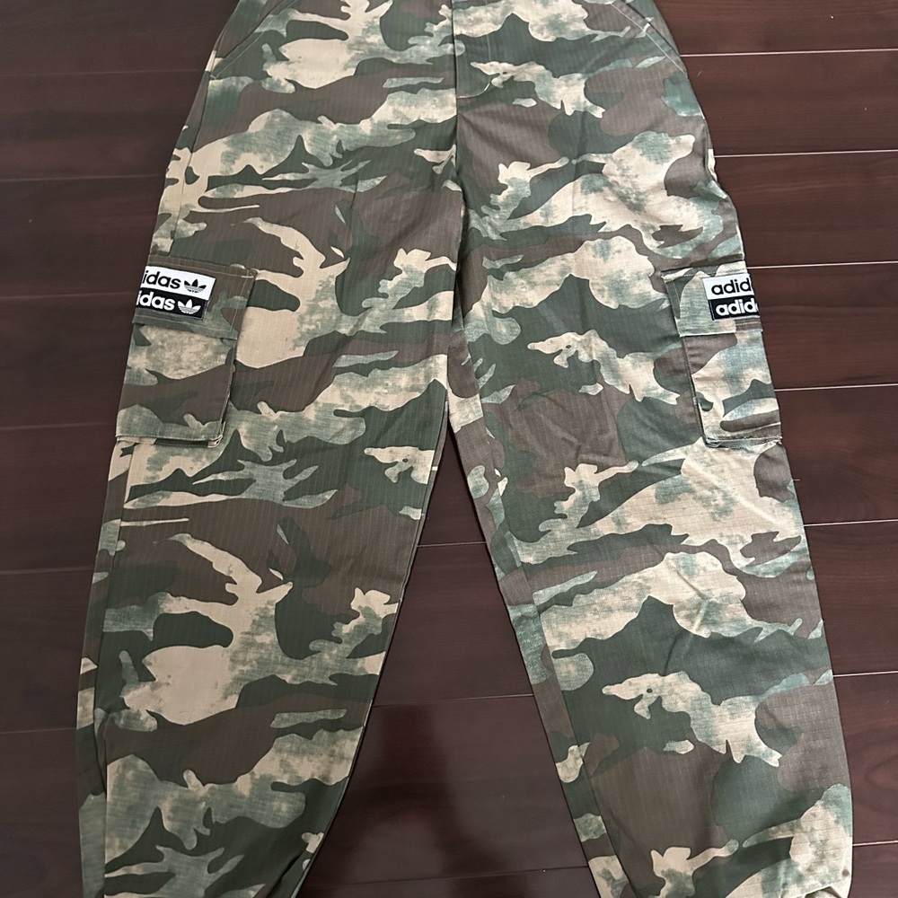 Adidas Green Camouflage Pants